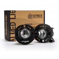 AlphaRex Universal Chrysler/Dodge/Jeep Double Tap Dual Color LED Projector Fog Lights